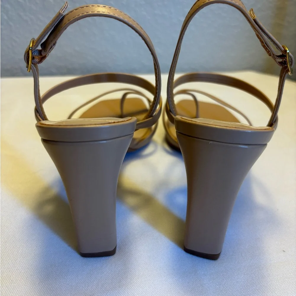 Lulu's Tan Strappy Heels - Picture 5 of 5